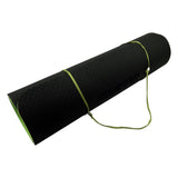 Powertrain TPE Pilates Exercise Yoga Mat 8mm - Black Green YM-TPE-DHG-BGN