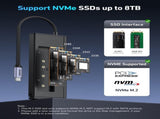 BENFEI 000389GY M.2 NVMe Enclosure with USB-C Hub V28-ELEBEN389GY