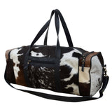 COWHIDE PATCH OVERNIGHT BAG V742-M18427