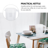 Large Capacity Transparent Plastic Water Pitcher with Lid for Home, Kitchen, Office Use - and V1370-AZ4-15124