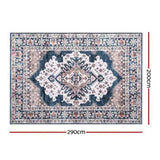 Artiss Floor Rug 200X290cm Large Washable Persian Area Rug Living Room Carpet FLR-4857-200X290-BL