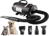 Pet Hair Dryer with Multiple Nozzles - Powerful and Quiet for Dogs and Cats V888-ELOSUNG11777