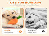 2026 New Dog Toys with Squeaker and Crinkle, Upgrade Indestructible Plush Dog Toy for Aggressive V1258-DP02-F-30