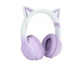 Cat Ear Bluetooth Gaming Headphones Wireless Foldable Music Headset with LED Light Detachable V1263-JX-123