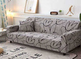 2 Seater Waterproof Elastic Sofa Cover Set Dustproof Sofa Protector with Cushion Mat 145-180cm V1263-JX-3550