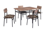 YES4HOMES 5 Piece Kitchen Dining Room Table and Chairs Furniture With Cushion Mat V278-TABLE-CHAIR-1107075