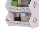 Wall Mounted Bathroom Shelf Waterproof Rustproof Adjustable Layer Height Storage Rack for Toilet V1294-YM0901-3117230254011