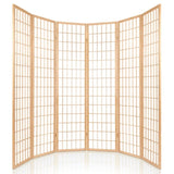 Artiss 6 Panel Room Divider Screen 261x179cm Natural RD-4019-6P-NT-AB