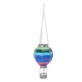 Hanging Solar Lantern Decoration Iron Solar Hanging Light Lamp for Garden Yard Patio Outside Striped V1294-YM0901-3111240201311