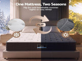 Giselle Queen Reversible Spring Mattress Cashmere Cover Gel Foam Firm 35cm MATTRESS-B-VERSA-35-Q