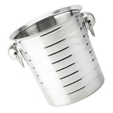 Stainless Steel Ice Bucket for Kitchen Use, Plated Multi-Purpose Beverage Cooler and Drink Holder V1192-AZ-W-27515