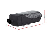 Giantz Diesel Air Heater 12-24V 2KW LCD Display Remote Control for Car Bus RV Indoor Black DAH-2KW-26-BK