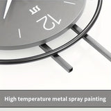Gray Gold Geometric Wall Clock Modern Wall Clock Home Decor Clock Silent Clock V1347-115-GOL-04847