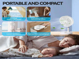 Folding Telescopic 4.5W Portable Height/Tilt Adjustable Rechargeable Cordless Fan V1181-EL0079