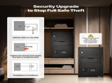 3.6 Cubic Feet Drop Safe, Large Capacity Front Drop Slot Safe Box with Digital Keypad, Heavy Duty 3 V952-TDSBXJ1378131EP8M001V9