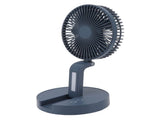 Desktop Folding Fan 3 Speeds USB Rechargeable Punch Free Electric Desktop Oscillating Fan for Home V1294-YM0523-3113220062112