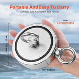 VEVOR 907 Kg Strong Fishing Magnet Kit Double Sided Pull Force Rope Carabiner V952-CXDYTZ2JTSM2K4AQDV0