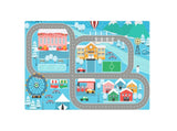 SOGA 120cm Kids Rug Street Map Play Mat, Educational Baby Theme Park Area Rugs KIDCARPET602