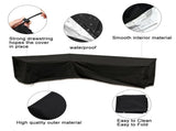 Shaped Sectional Sofa Cover, Waterproof Patio L Shape Sofa Covers for Outdoor Patio Garden Sectional V1370-AZ4-05959