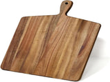 Acacia Wood Cutting Board with Handle, Wooden Chopping Board for Meat, Cheese, Bread & Vegetables, V1258-DP02-C-598