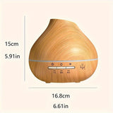 wood grain aromatherapy humidifier, ultrasonic quiet timer V1347-730-58793-WOO-D