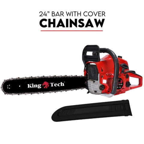 Commercial Petrol Chainsaw 24" Bar Chain Saw Tree Pruning Top Handle V379-24CHAINSAW0001