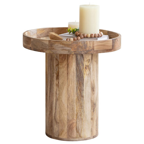 Tropea Mango Wood Side Table 50cm V637-50820TBL