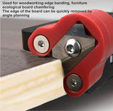 Woodworking Chamfering Tool, Manual Edge Planer Deburring Tool, Aluminum Wood Edge Trimmer for V1107-146-54393-BLA-A