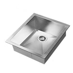 Cefito Kitchen Sink 45X39CM Stainless Steel Basin Single Bowl Silver SINK-3945-R0-SI