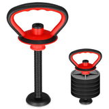 Adjustable Kettlebell Handle Barbell Connector for Home Gym Fitness Equipment, 1 Set V1370-AZ4-20687