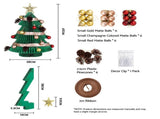 Jingle Jollys Paper Christmas Tree 47CM w/ Star Topper Xmas Decor Tabletop Green DIY Ornament Set PAPER-TABLE-TR-38-GN