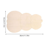 8Pcs DIY Unpainted Wooden Pumpkin Discs for Fall Decor and Versatile Holiday Craft Use V1370-AZ4-14440