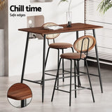 Artiss Bar Table Stools Set Dining Desk Industrial Kitchen Chairs Cafe Pub BA-TAB-CHR-SET-BR