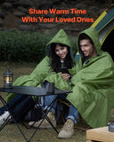VEVOR Camping Blanket 2 m x 1.5 m Wearable Warm Stadium Blanket Army Green V952-LYTJZKKCDDLY0746MV0