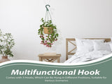 10 Pcs Plastic Hanging Basket Hooks Hanging Planter Holders Flower Pot Hangers for Outside Plants V1366-AZ2-W-13147