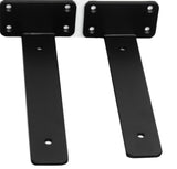 12 inch Black Hidden L Shelf Bracket Iron Floating Shelf Brackets Rustic V1107-117-69629-BLK-4PACK