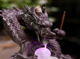 Ceramic Chinese Auspicious Dragon Backflow Incense Burner V1294-YM0521-230107MQ02-2