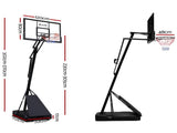 Everfit 3.05M Basketball Hoop Stand System Adjustable Height Portable Black Pro BAS-HOOP-305-S