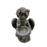 Angel Garden Birdfeeder w Solar Lights 48cm V637-49463BRD