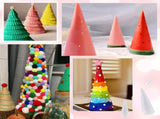 Lierteer Styrofoam Foam Cones Polystyrene for Crafts DIY Painting Triangle Tree 35cmX12.9cm V1189-LWWAL-20260327-05091