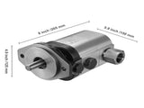 Hydraulic Wood Log Splitter Pump Kit, 22GPM, 2 Stage 4000PSI Aluminum Hydraulic Gear Pump, with V952-YYPMB22GPM4003RCQV0