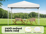 Instahut Gazebo 2x2m Outdoor Patio Garden Marquee Shade White GAZEBO-T-2X2-F-EC-WH