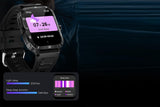 Waterproof Smartwatch for Men Android iOS Phones Smart Watch Fitness Tracker 1.96 Inch Heart Rate V1263-JX-7667