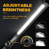 3 Pcs LED Mechanic Lamp Garage, Camping Rechargeable Work Lamp LED Flashlight for Car COB Dimmable V1237-MS-626-224