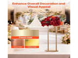 Wedding Flower Stand, 10PCS 60cm Column Flower Stand, Floral Stands with Metal Laminate, Cylindrical V952-HLHJLFT10J60MT7YR001V0