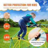 Climbing Dome, 8FT Geometric Dome Climber with Slide, for Kids 3 to 9 Years Old, Jungle Gym Supports V952-JHPDYX10FTHT5WB8CV0