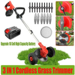 3in1 Cordless Grass Trimmer Grass Lawn Brush Cutter Whipper Snipper with 2 Battery V201-CUT0005RE8AU