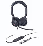 Yealink UH46 Dual Teams USB-C/A Microsoft Certified Teams USB Wired Headset 3-Noise-Canceling V1202-V2-IPY-UH46-D-MS-CA