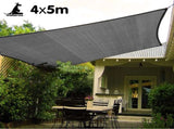 Wallaroo Rectangular Shade Sail 4m x 5m - Grey GYSS-4X5