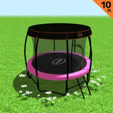 Kahuna Trampoline 10 ft with Roof - Pink TRA-KAH-10-PK-RF